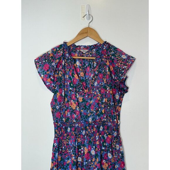 Rails Amelia Dress in Leilani Smocked Floral Midi Sundress Size Small - Picture 3 of 9